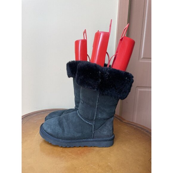 UGG Australia Women's Classic Black Winter Boots Size: 7 (5815) (F112) - Picture 5 of 8